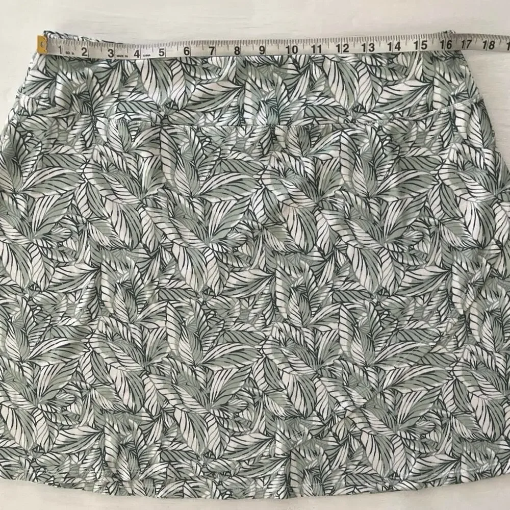 Eddie Bauer Faux Wrap Skirt Womens Size XL Walking Stretch Soft Tropical Tennis